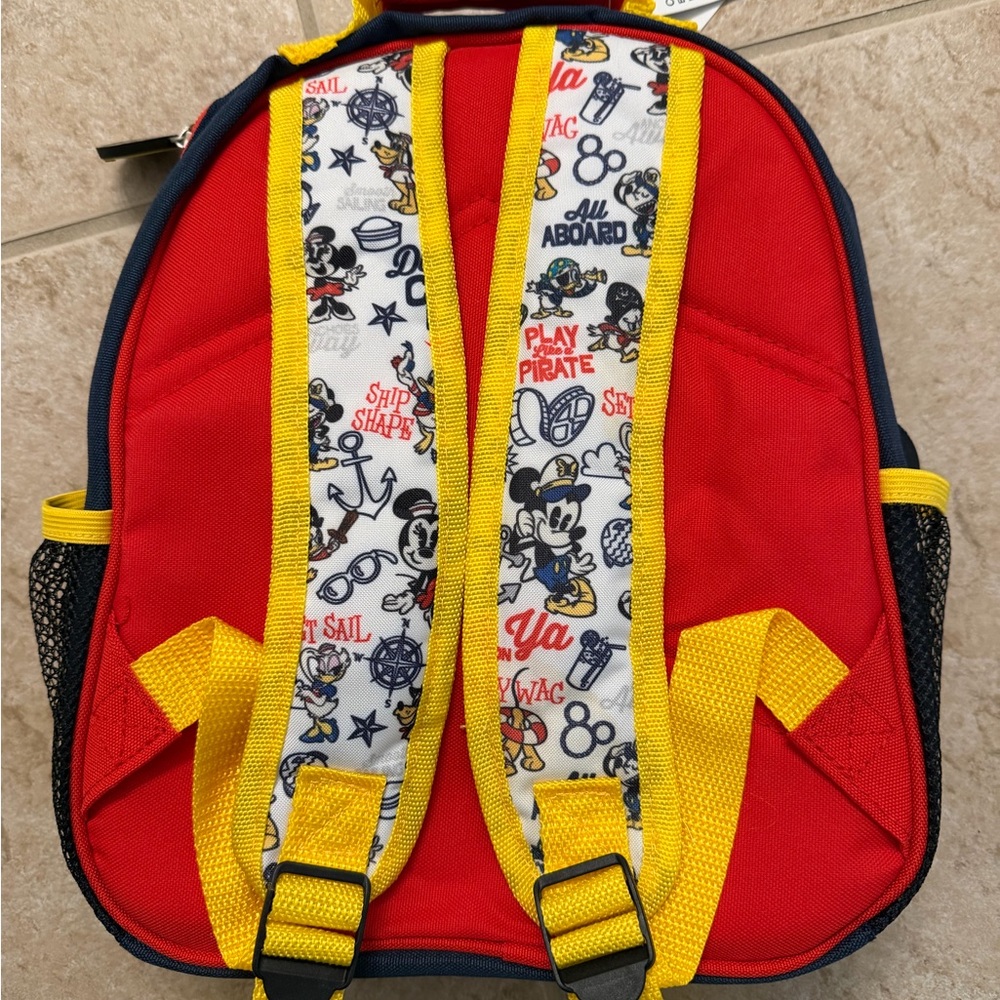Disney Cruise Line Kids Backpack – NWT- Removable Pencil Pouch –Colorable Design - Picture 3 of 4